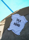 TALK TO THE HAND White Relaxed T-Shirt