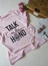 TALK TO THE HAND Pink Relaxed T-Shirt