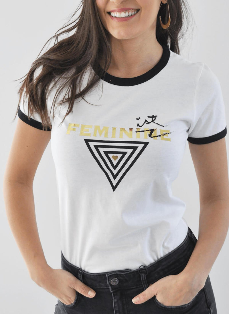 FEMINIST YANTRA Ringer T-Shirt